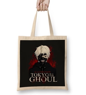 Tokyo Ghoul Kaneki Masked Bez Çanta Uzun Saplı