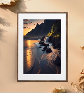 Manzara Wallpaper 3 Metal Poster Metal Tablo Metal Üzerine Baskılı Metal Poster Ev Duvar Dekorasyon