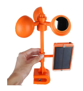 Rüzgar Gücüyle Çalışan Yansıtıcı Kuş Kovucu Sesli (19 CM)
