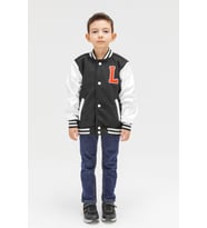 Erkek Çocuk Mevsimlik Kaşe Kolej Mont 51299 (Siyah)
