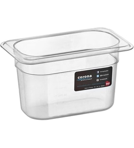 1/9 Dikdörtgen PC Gastronom Küvet Gövde 176x108x100