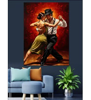 Aşkın Dansı Tango Portresi Dekoratif Kanvas - Mdf Ahşap Tablo
