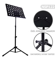 Manuel Raymond NSP122 Profesyonel Nota Sehpası  Delikli Tabla Ağır Tip Metal