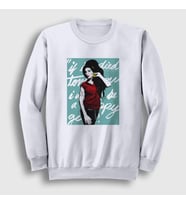 Presmono Unisex Beyaz Icon Amy Winehouse Sweatshirt 152091tt