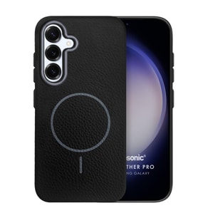 Microsonic Samsung Galaxy S25 Kılıf MagLeather Pro Siyah (Siyah)
