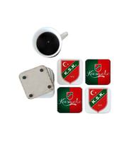 Ghostbastır Design Karşıyaka Spor Dekoratif Ahşap Bardak Altlığı Seti 0121
