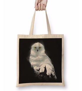 Harry Potter Magical Winter Bez Çanta Uzun Saplı