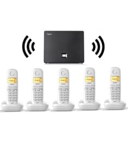 Gigaset 5 Dahili Dect Telsiz Kablosuz Telefon Santrali Beyaz