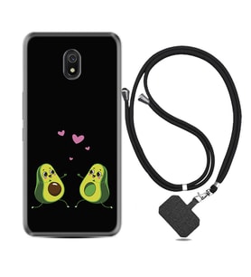 Xiaomi Redmi 8A 8 Pro 9C 9T 10C 11T Pro Kılıf Boyun Askılı Silikon Aşık Avokadolar 1642