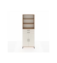 Arges Dolap 4 Raflı 2 Çekmeceli 2 Kapaklı 88x30x243 Çam-Aytaşı