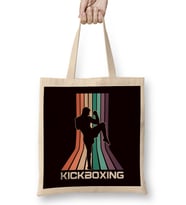 Vintage Kickboxier Retro Kickboxer Fighter Martial Arts MMA Bez Çanta Uzun Saplı