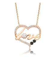 Gümüş Kalp Love Bayan Kolye SL1831