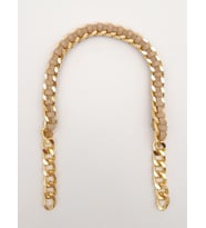 Angel Çanta Aksesuar 40 cm Derili Zincir Vizon Renk Light Gold Metalli