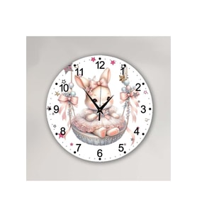 bilge Tasarım Çocuk Odası Duvar Saati 30 x 30 CM (Karışık)