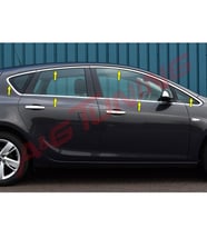 Opel Astra J HB Krom Cam Çıtası 2010 Üzeri 12Prç Paslanmaz Çelik