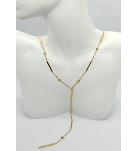 Golden Flow Y Kolye (40+5 cm)