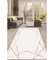 Dijital Kaymaz Taban Yıkanabilir Modern Renkli Salon Halısı Mutfak Halısı Yolluk ND-HT-1097 (Gri)