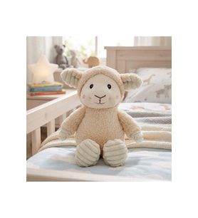Sevimli Peluş Kuzu Uyku Arkadaşı - 23 cm Yumuşak Bebek Ve Çocuk Oyuncağı