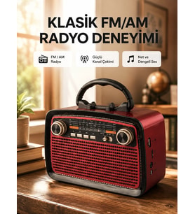 Bluetooth Hoparlör - Kablosuz Bağlantı, Geniş Ses Alanı, Radyo Destekli, Hafif Ve Taşınabilir