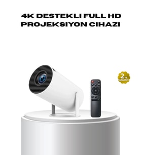 4k Destekli Full Hd Projeksiyon Cihazı – 130 İnç Geniş Ekran, Wifi Ve Hdmı Bağlantılı
