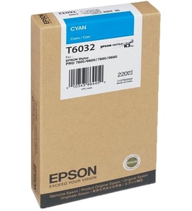 Tonersepeti Epson T6032-C13T603200 Orjinal Mavi Kartuş