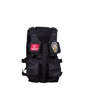 Siyah Özeltim Polis Çocuk Hücum Yeleği