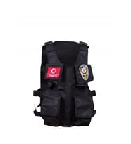 Siyah Özeltim Polis Çocuk Hücum Yeleği