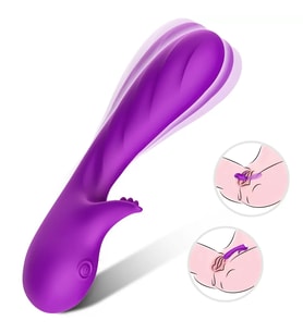 PRIME TOYS Brutal Max Klitoris ve G Nokta Uyarıcı Su Geçirmez Vibratör - Mor