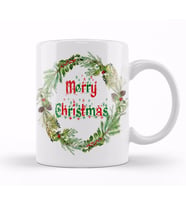 Yılbaşı Yeni Yıl Konseptli Merry Christian Kupa Bardak Porselen