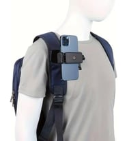 Klipsli Telefon ve Aksiyon Kamera Tutucu ve Askı Gezi Seyahat ve Sürüşlerde Kullanmak için Klipsli Kayıt Aparatı Cep Telefonu Tutucu (Tüm modeller İle Uyumlu) BS-90X