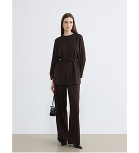 LCW Modest Kahverengi Beli Lastikli Soft Touch Kadın Eşofman Altı