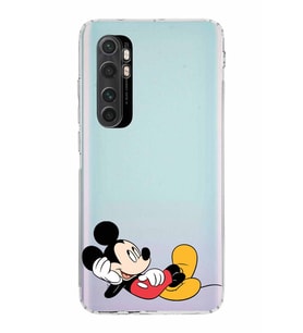 Xiaomi  Mi Note 10 Lite  Kamera Korumalı Kapak Mickey Mouse Tasarımlı Şeffaf  Kılıf