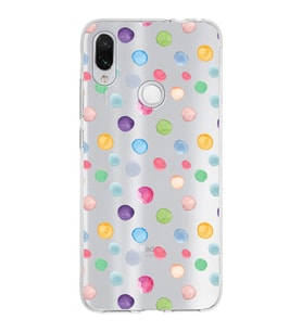 PrintiFy Xiaomi Redmi Note 7 ile Uyumlu 1mm Slim Fit Water Color 6 Baskılı Şeffaf  Kılıf