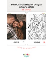 24 Fotoğraf , Özel Tasarım Boyama Kitabı , Her Yaşa Özel , Çocuk Gelişimi , Doğum Günü , Sevgiliye , Hediye