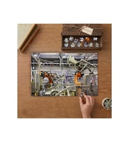 Araba Fabrikası Tasarımı 240 parça Ahşap Puzzle Ahşap Kutuda MP03134