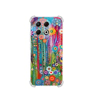 PrintiFy Tecno Spark 30 Pro ile Uyumlu Düşlerin Dansı Serisi Folklorik Bahçe Tasarımlı Uv Baskılı Köşe Korumalı Antişok Kılıf