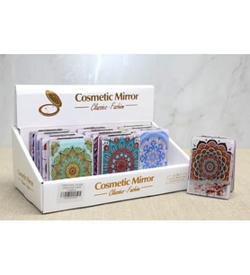 Mandala Desenli Hareketli Sulu El Aynası - Model 4