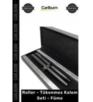 #Kalem Lüks Metal Ofis Hediyelik Prestijli Kurumsal Şık Roller Tükenmez Kalem Seti Füme