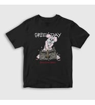 Presmono Unisex Çocuk Siyah Rabbit Green Day T-Shirt 410629tt
