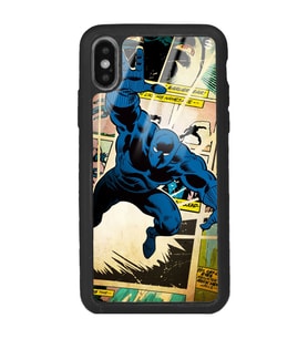 iPhone Xs Max Black Panther Kara Panter Tasarımlı Glossy Telefon Kılıfı