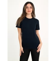 Rubadi Kadın Lacivert T-shirt. Bisiklet Yaka, Basic Model, Regular Fit (normal Kalıp)