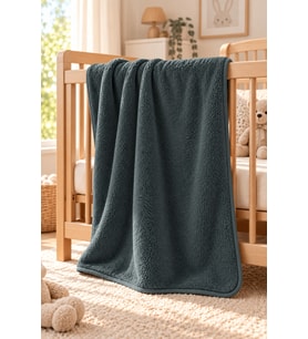 Wellsoft Bebek Çocuk Battaniyesi 100x150cm Çift Taraflı Kundak Puset Örtüsü