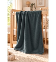 Wellsoft Bebek Çocuk Battaniyesi 100x150cm Çift Taraflı Kundak Puset Örtüsü