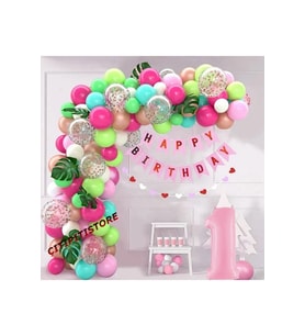 Çıtıpıtıstore Lüks Renkli Balon Zincir Set