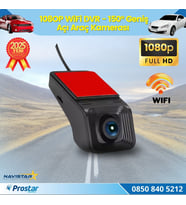 Wifi G-Sensör Park Modu 128 GB Destekli Araç Yol Sürüş Kamerası Geniş Açılı