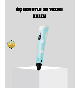 3D Kalem Ergonomik ve 1.75 mm Filament Destekli FDM Yazıcı Kalemi
