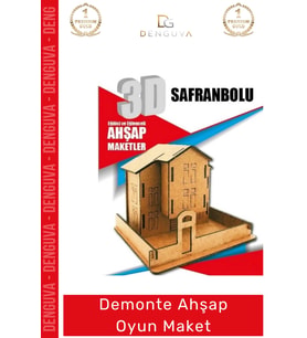 #Oyuncak Eğitici Eğlenceli Lazer Kesim 3mm MDF Boyanabilir 3D Puzzle Demonte Ahşap Oyun Maket