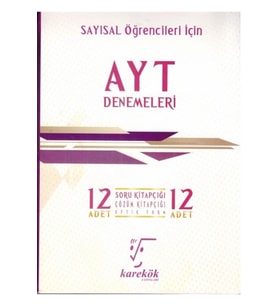 Karekök Yayınları Karekök Ayt Sayısal Öğrencileri Için Iddialısına 12 Deneme (Çok Renkli)