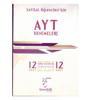 Karekök Yayınları Karekök Ayt Sayısal Öğrencileri Için Iddialısına 12 Deneme (Çok Renkli)