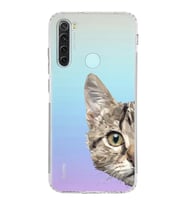 Xiaomi Redmi Note 8  Kamera Korumalı Kapak Catface Tasarımlı Şeffaf  Kılıf